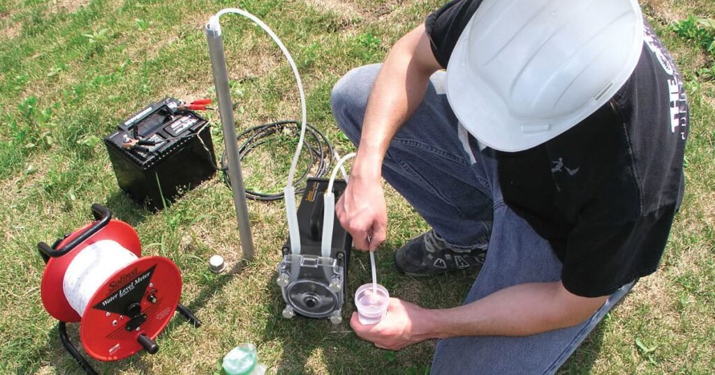 Campionamento con pompa peristaltica Solinst 410