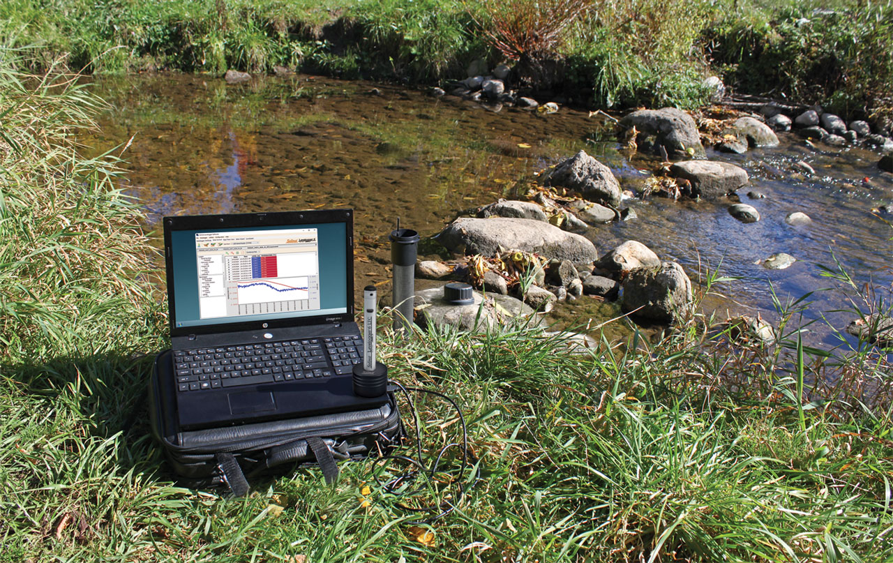 3001 Levelogger 6 LTC su Desktop Reader e Laptop