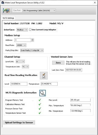 WLTS Utility: verifica delle letture e diagnostica